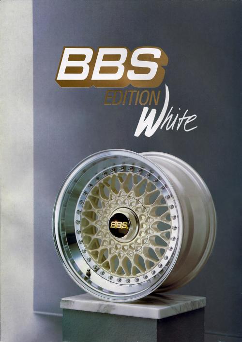 BBS produced a limited series of RS RM RZ wheels in pearlwhite color