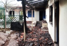 Poros country-house burned